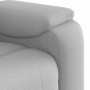Sillón reclinable de tela gris nube