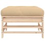 Gartenhocker mit Kissen aus massivem Kiefernholz von vidaXL, Modulare Sofas für den Außenbereich - Ref: Foro24-825667, Preis:...