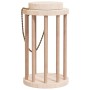 Comedero de heno para conejos madera maciza abeto Ø15x25,5 cm