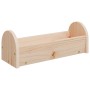 Comedero de heno para conejos madera maciza abeto 28x10x10 cm