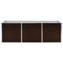 Arriate de acero galvanizado marrón 240x80x77 cm de vidaXL, Maceteros y jardineras - Ref: Foro24-45713, Precio: 93,30 €, Desc...