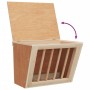 Comedero heno para conejos madera maciza abeto 25x18,5x20,5 cm
