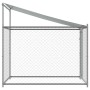 Jaula de perros techo y puerta acero galvanizado gris 2x2x2 m en Casetas y cercados para perros | Comprar online en Foro24