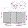 Jaula de perros techo y puerta acero galvanizado gris 2x2x2 m en Casetas y cercados para perros | Comprar online en Foro24