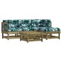 5-teiliges Gartenmöbel-Set mit Kissen aus imprägniertem Kiefernholz von vidaXL, Gartensets - Ref: Foro24-3185793, Preis: 424,...
