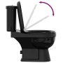 Inodoro WC con cisterna negro