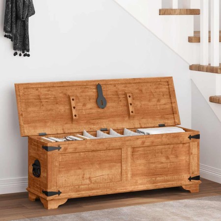 Cofre de almacenamiento de madera de mango rugosa