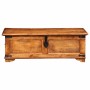 Cofre de almacenamiento de madera de mango rugosa