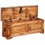 Cofre de almacenamiento de madera de mango rugosa
