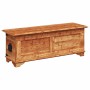 Cofre de almacenamiento de madera de mango rugosa