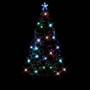 Árbol de Navidad artificial con soporte/LED fibra óptica 150 cm
