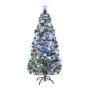 Árbol de Navidad preiluminado con soporte y LED fibra óptica 180 cm en Arboles de navidad | Comprar online en Foro24
