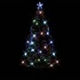 Árbol de Navidad con luces y soporte fibra óptica 180 cm