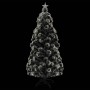 Árbol de Navidad con luces y soporte fibra óptica 180 cm