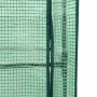 Arriate con cubierta invernadero aspecto ratán 80x40x138 cm