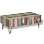 Mesa de centro madera maciza reciclada 100x50x38 cm