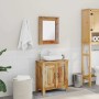Mueble de baño con espejo de madera maciza de mango