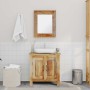 Mueble de baño con espejo de madera maciza de mango