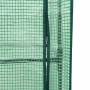 Arriate con cubierta invernadero aspecto ratán 80x40x123 cm