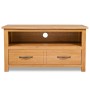 Mueble para TV madera maciza de roble 90x35x48 cm