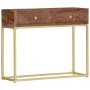Solid mango wood console table 90x30x75 cm by vidaXL, Side tables - Ref: Foro24-286555, Price: 198,16 €, Discount: %