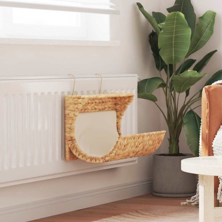 Cama para gato con cojín de jacinto de agua 37x20x20 cm