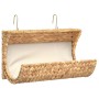 Cama para gato con cojín de jacinto de agua 37x20x20 cm