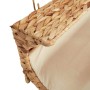 Cama para gato con cojín de jacinto de agua 37x20x20 cm
