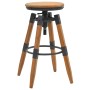 Taburetes de cocina 2 unidades madera maciza de abeto