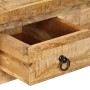 Mesa de centro de madera maciza de mango 90x45x35 cm