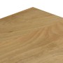 Mesa de centro madera maciza de mango y acero 100x50x35 cm