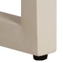 Mesa de centro madera maciza de mango y acero 100x50x35 cm