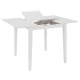 Mesa de comedor extensible MDF blanca (80-120)x80x74 cm en Mesas de cocina y de comedor | Comprar online en Foro24