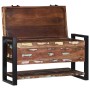 Caja de Almacenamiento Multicolor Madera maciza recuperada