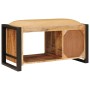 Banco de Almacenamiento con cajón Marrón Madera maciza de Mango