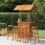 Garten-Barmöbel-Set 5-teilig aus massivem Akazienholz von vidaXL, Gartensets - Ref: Foro24-3116007, Preis: 569,09 €, Rabatt: %