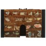 Gabinete de Lavabo con puerta Marrón Madera maciza recuperada