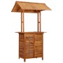 Mesa de bar jardín con tejado madera de acacia 113x106x217 cm de vidaXL, Mesas de jardín - Ref: Foro24-45909, Precio: 406,62 ...