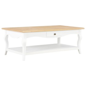 Mesa de centro de MDF blanca 110x60x40 cm