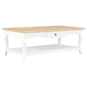 Mesa de centro de MDF blanca 110x60x40 cm