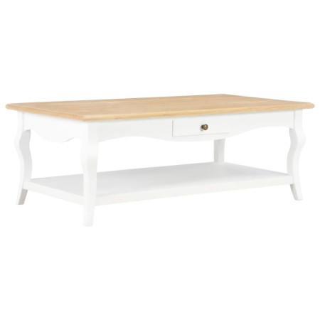 Mesa de centro de MDF blanca 110x60x40 cm