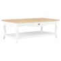 Mesa de centro de MDF blanca 110x60x40 cm