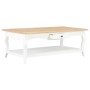 Mesa de centro de MDF blanca 110x60x40 cm