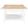 Mesa de centro de MDF blanca 110x60x40 cm