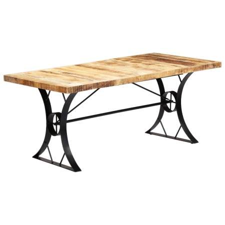 Mesa de comedor de madera maciza de mango 180x90x76 cm en Mesas de cocina y de comedor | Comprar online en Foro24
