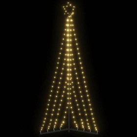 Árbol de Navidad LED 339 LEDs blanco cálido 187 cm