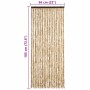 Cortina mosquitera de chenilla beige 56x185 cm en Mosquiteras para ventanas | Comprar online en Foro24