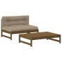 Gartenmöbel-Set 2-teilig und honigbraune Massivholzkissen von vidaXL, Gartensets - Ref: Foro24-3186105, Preis: 375,39 €, Raba...