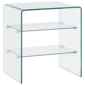 Mesa de centro de vidrio templado 50x40x56 cm