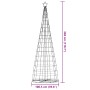 Árbol de Navidad LED 550 LEDs blanco cálido 304 cm